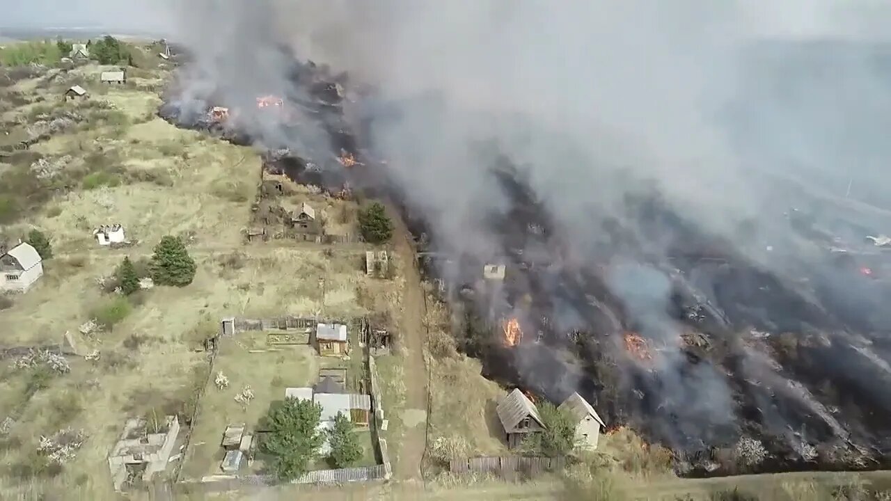 Russia are burning. The fire covered 225 hectares, and helicopters were brought in to extinguish it!