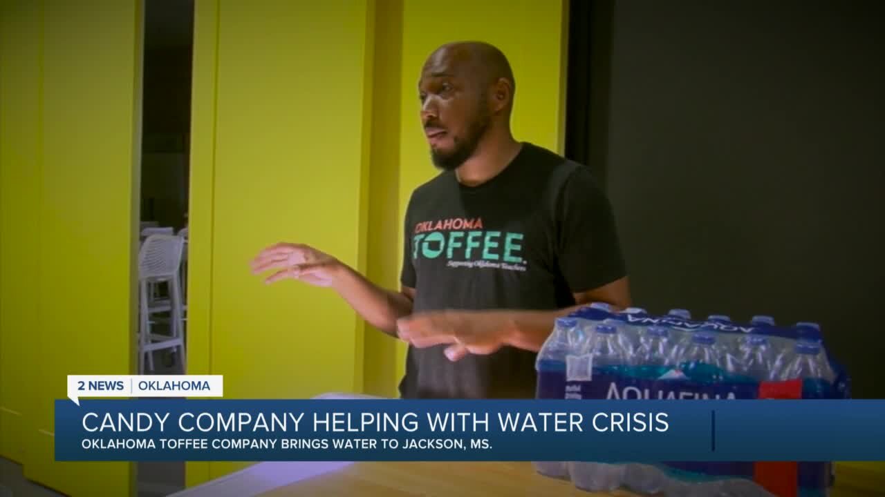 Oklahoma Toffee Company collects donations for Jackson water crisis