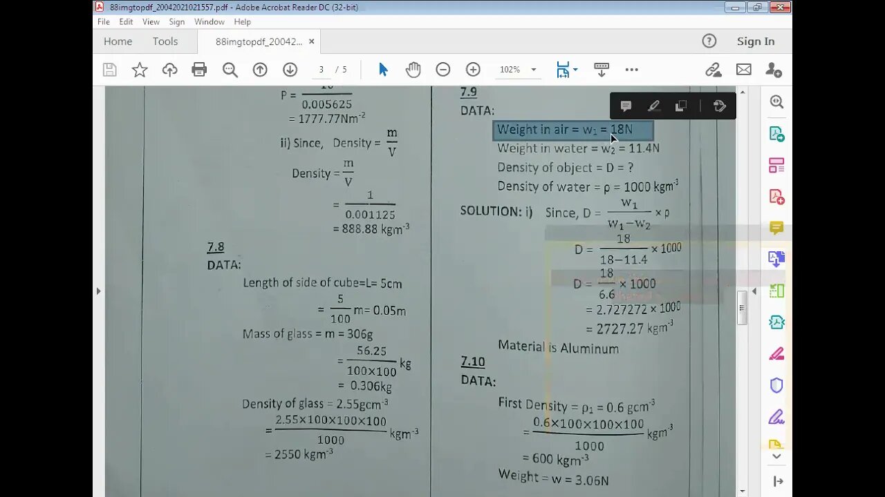 PHYSICS Class 9th Lecture#16 CH#7Numerical#7 8 to 7 10