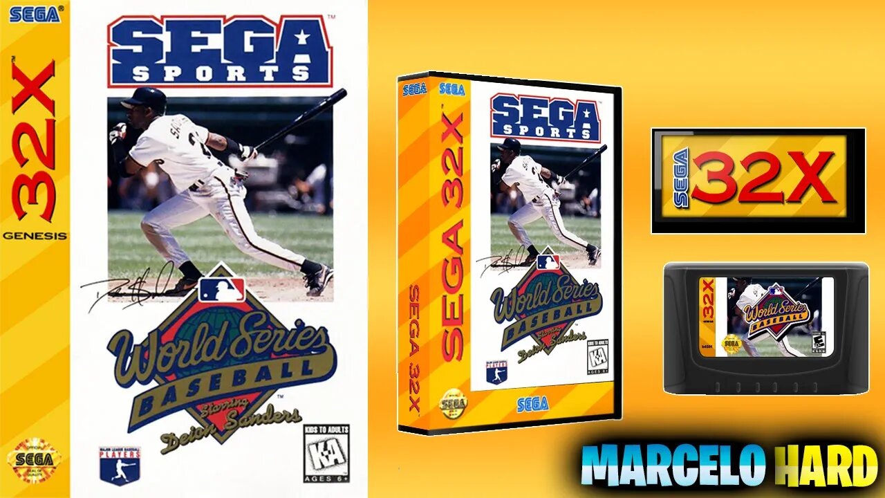 World Series Baseball Starring Deion Sanders - Sega 32x (Demo 1 Minute)