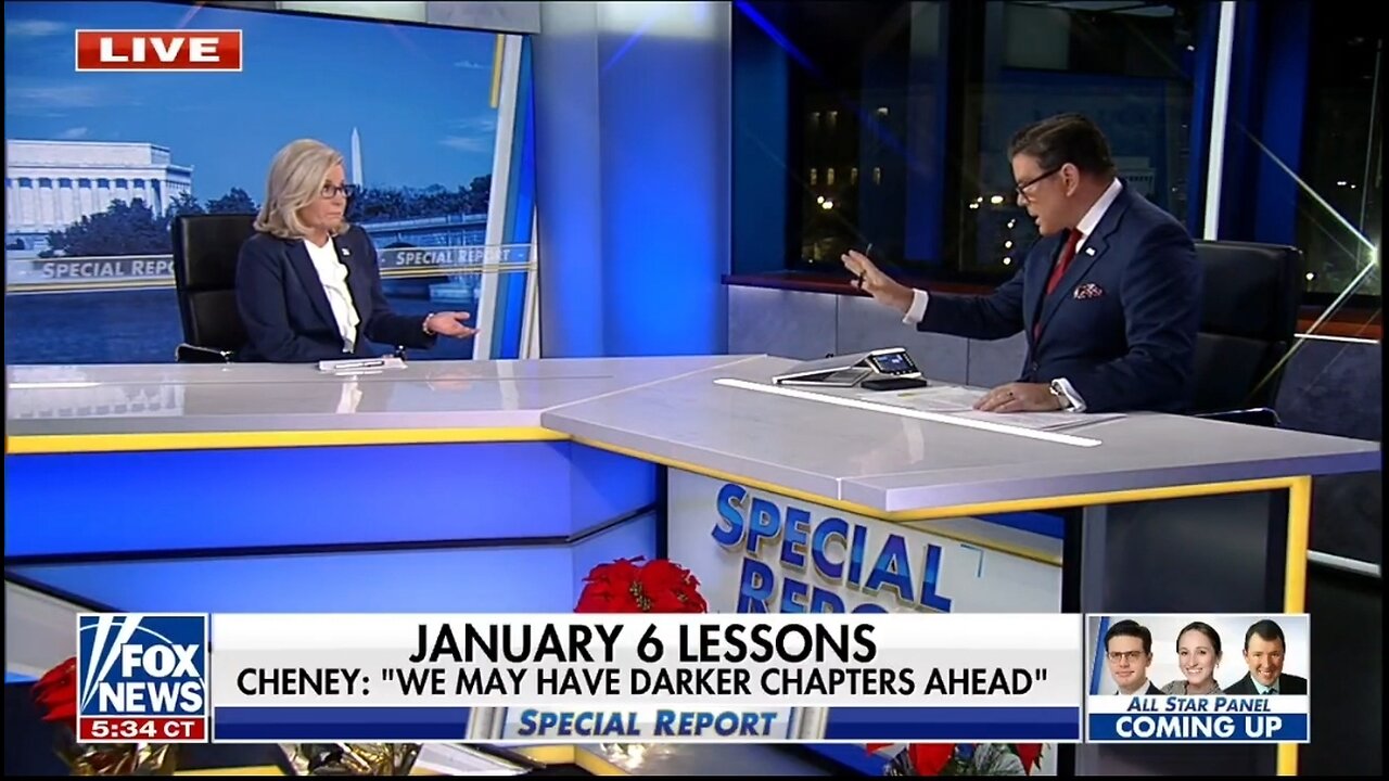 Bret Baier Calls Out Liz Cheney For Ignoring Biden’s Impeachable Offenses