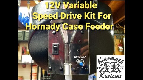 12V Variable Speed Drive Kit For Hornady Case Feeder