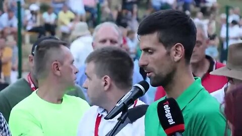 Novak Djokovic: “I am a professional tennis player. I don’t get into politics...