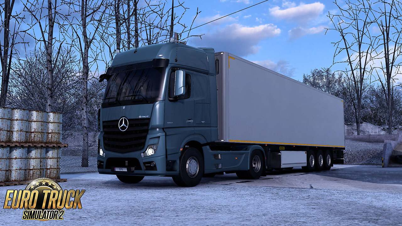 ETS2 Gameplay | Mercedes Benz Actros MP4 517 | Kalmar SE to Linköping SE | Containerized Trees 4t