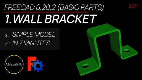 🎓 Design A Wall Bracket In FreeCAD - FreeCAD Part Design Tutorial - FreeCAD For Beginners