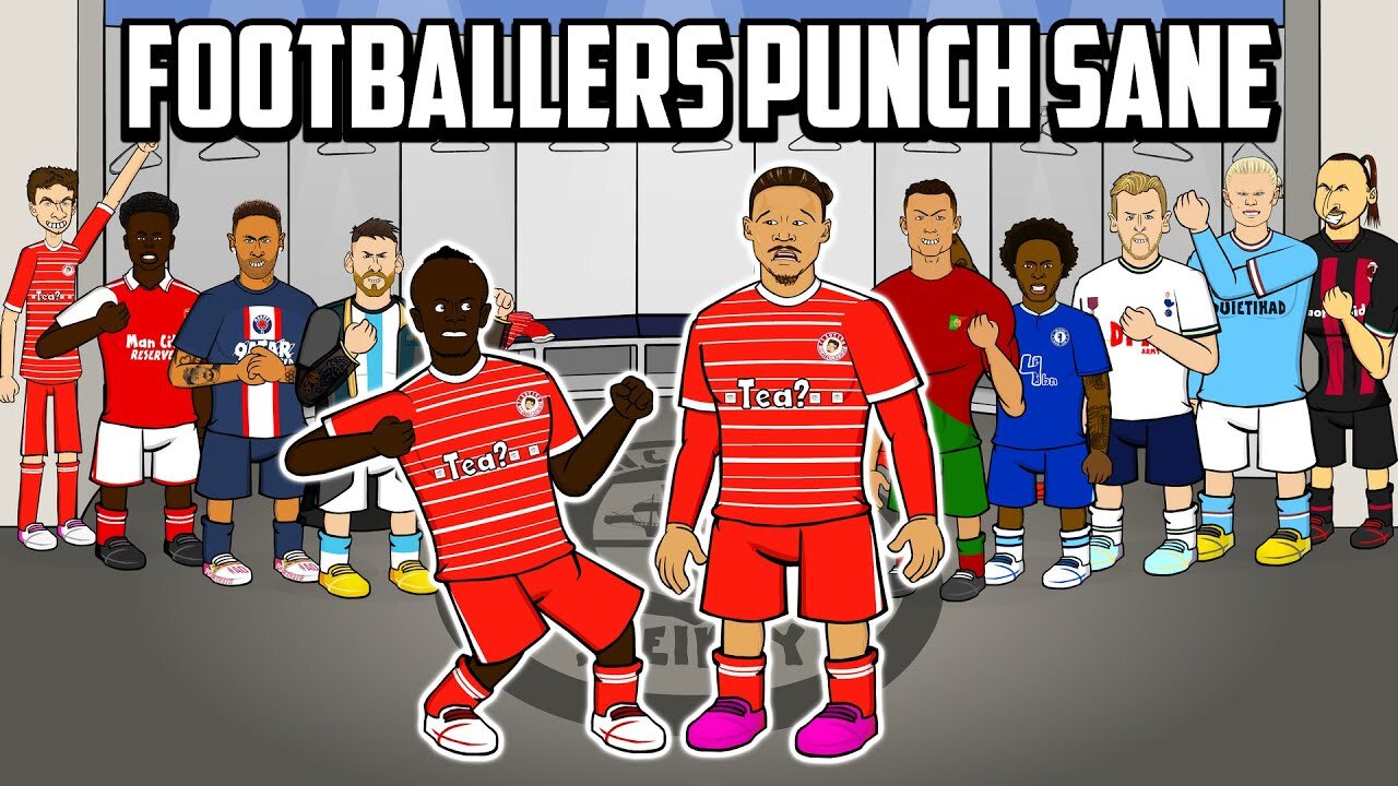 👊FOOTBALLERS PUNCH SANE👊 (Feat Ronaldo Messi Haaland Frontmen 5.10)