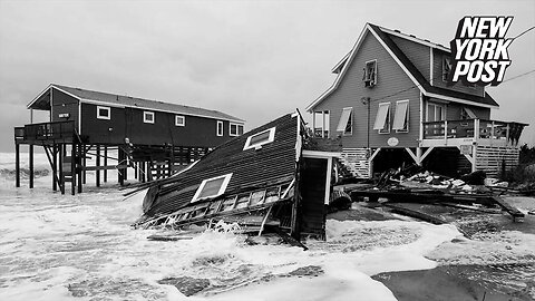 Outer Banks beach house taken by the sea