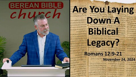 Are You Laying Down A Biblical Legacy?