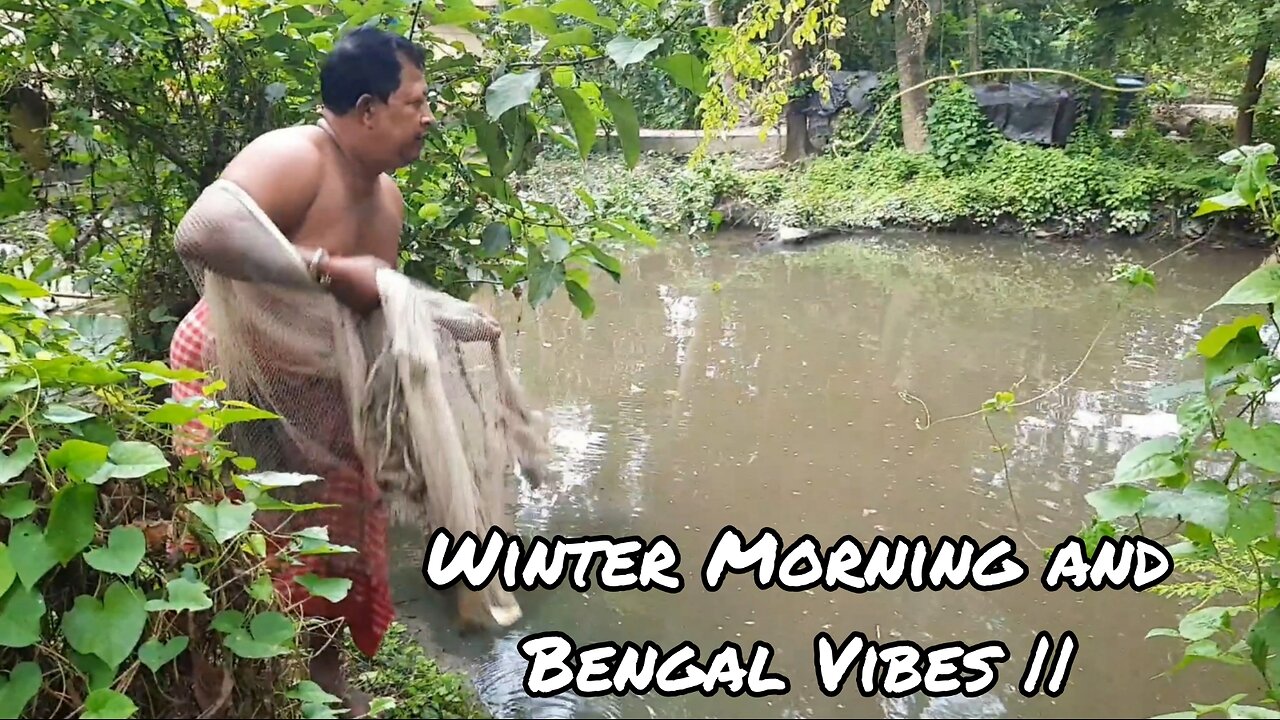 Winter Morning and Village Vibes in Bengal || With Pure Nature Sound || No Editing ||