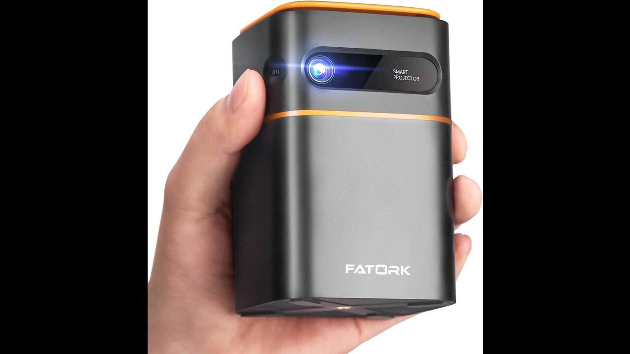 FATORK Mini Projector, 5G WiFi DLP Smart Portable Movie Projectors