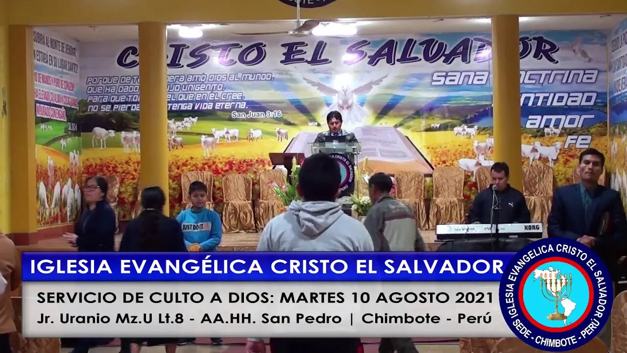 SERVICIO DE CULTO A DIOS: MARTES 10 AGOSTO 2021