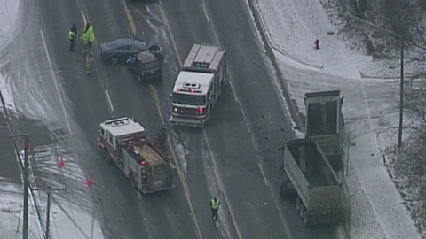 Crews investigate serious crash involving gravel hauler in Auburn Hills