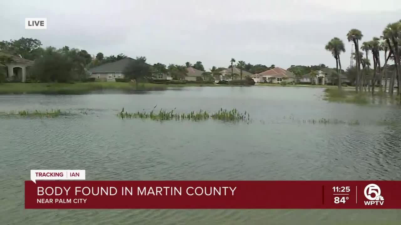 Man's body found in floodwater in Martin County