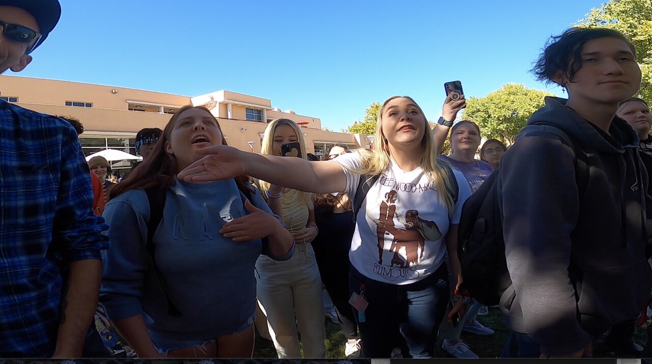 Univ of New Mexico: In The Midst of the MOST Raging, Hostile Crowd I've Ever Encountered, One Student Rededicates His Life Back to the Lord Jesus