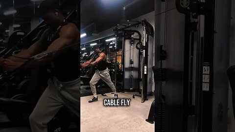 Chest Exercises high Cable Fly