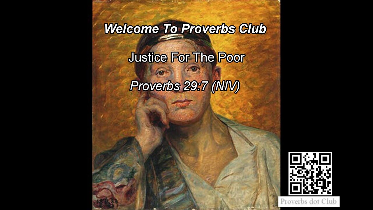 Justice For The Poor - Proverbs 29:7