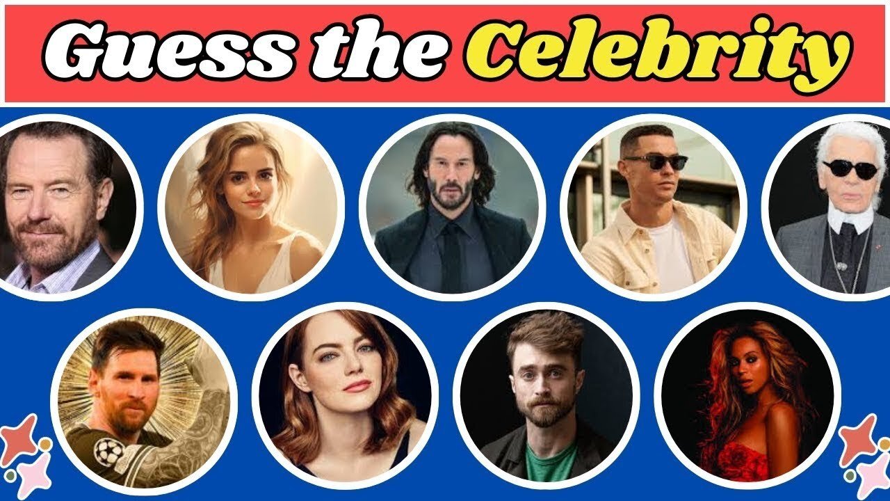 Guess the Celebrity🧑 | Can You Name Them All? Guess the Celebrity Challenge! Most Famous People🧑