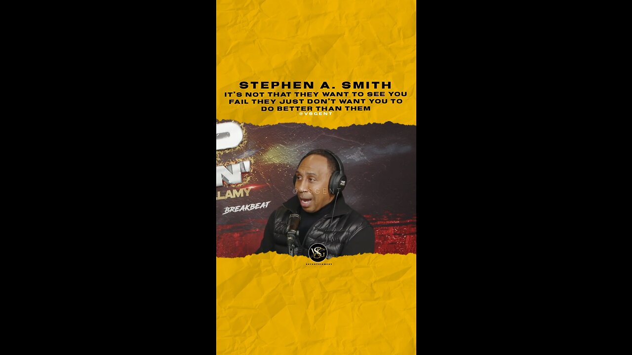 #stephenasmith they want you to do good just not better than them. 🎥 @breakbeatmedia