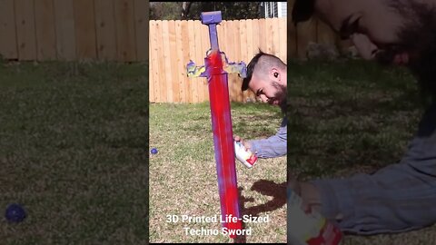 Save the World Narita Boy! 3D Printed Techno Sword #short
