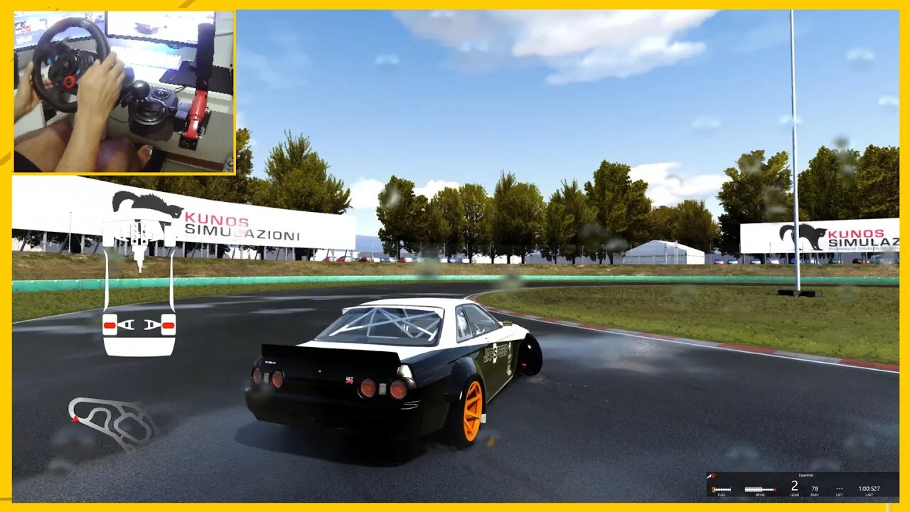 DRIFT NISSAN SKYLINE R32 VOLANTE G29 COM FREIO DE MÃO - ASSETTO CORSA DRIFT