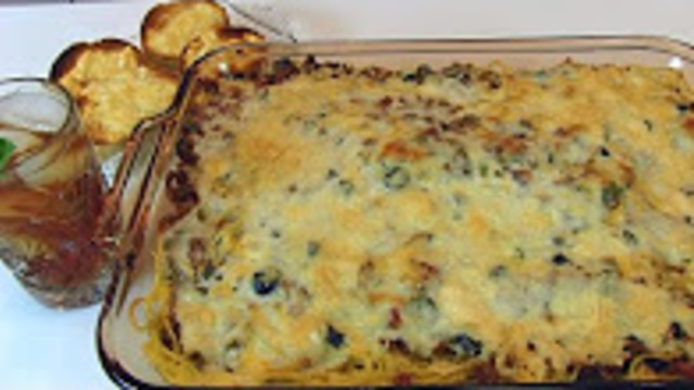 Betty's layered spaghetti casserole