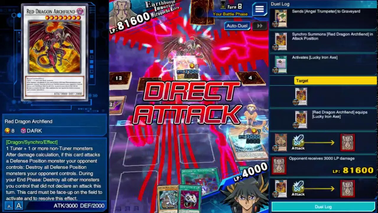 How to steal Sun Dragon Inti from Rex Goodwin and deal Syhcnro Summon Massive Damage YGO Duel Links