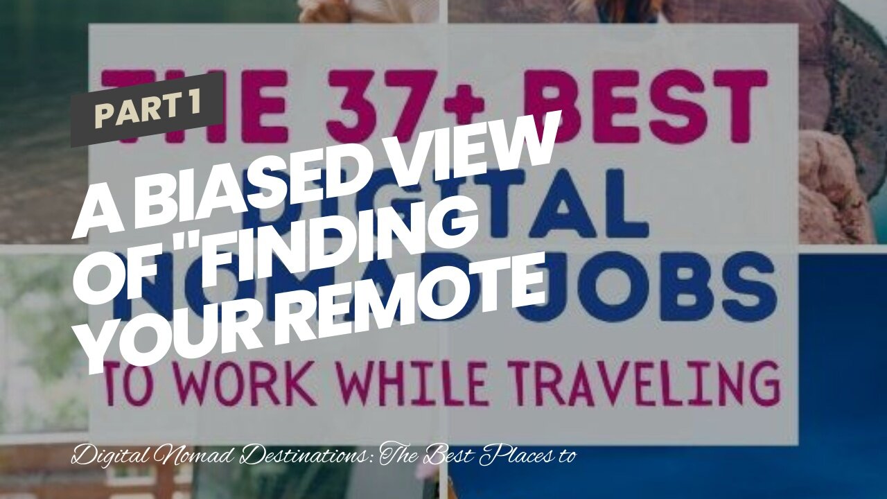 A Biased View of "Finding Your Remote Work Niche: A Digital Nomad's Journey"