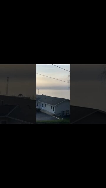 Fog on Lake superior on Friday morning.￼