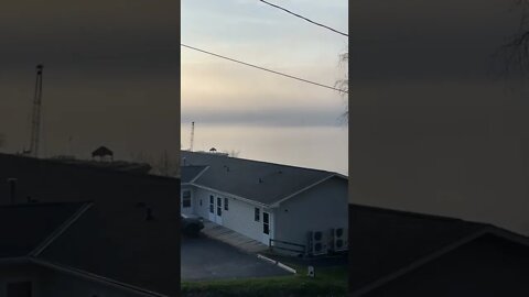 Fog on Lake superior on Friday morning.￼