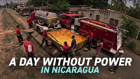 Leon Nicaragua Full Day Power Outage | Hanging Out with the Fire Department While They Dump & Pump