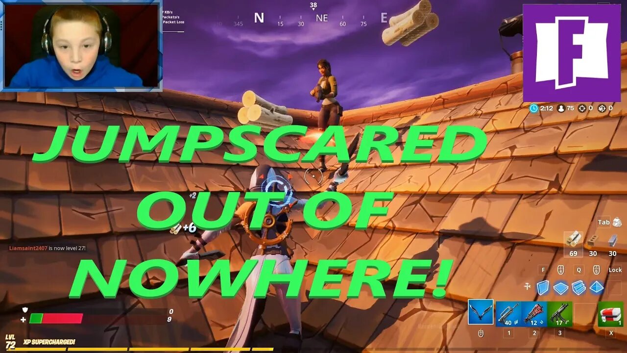 JUMP SCARE OUT OF NOWHERE! (FORNITE BATTLE ROYALE!)