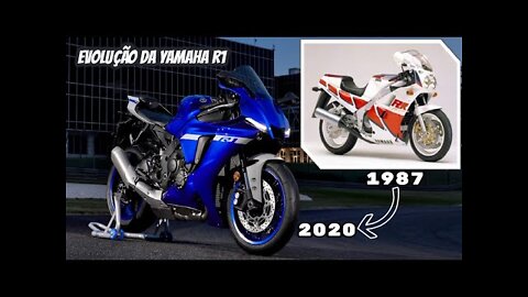 EVOLUÇÃO DA YAMAHA R1 1987-2020 / THE EVOLUTION OF YAMAHA R1 1987-2020