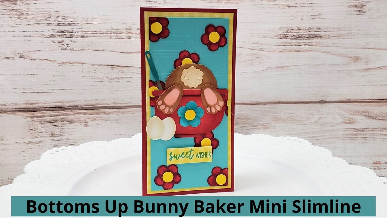 Bottoms Up Bunny Baker Mini Slimline CottageCutz