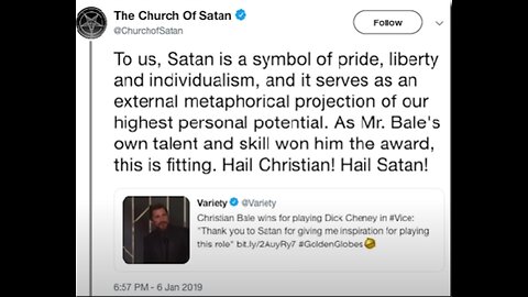 Christian Bale Thanks Satan After Winning Golden Globe