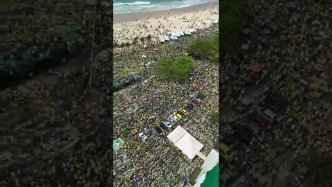 07/09/22, Rio de Janeiro, povo na rua comemorando bicentenário da independência e apoiando Bolsonaro