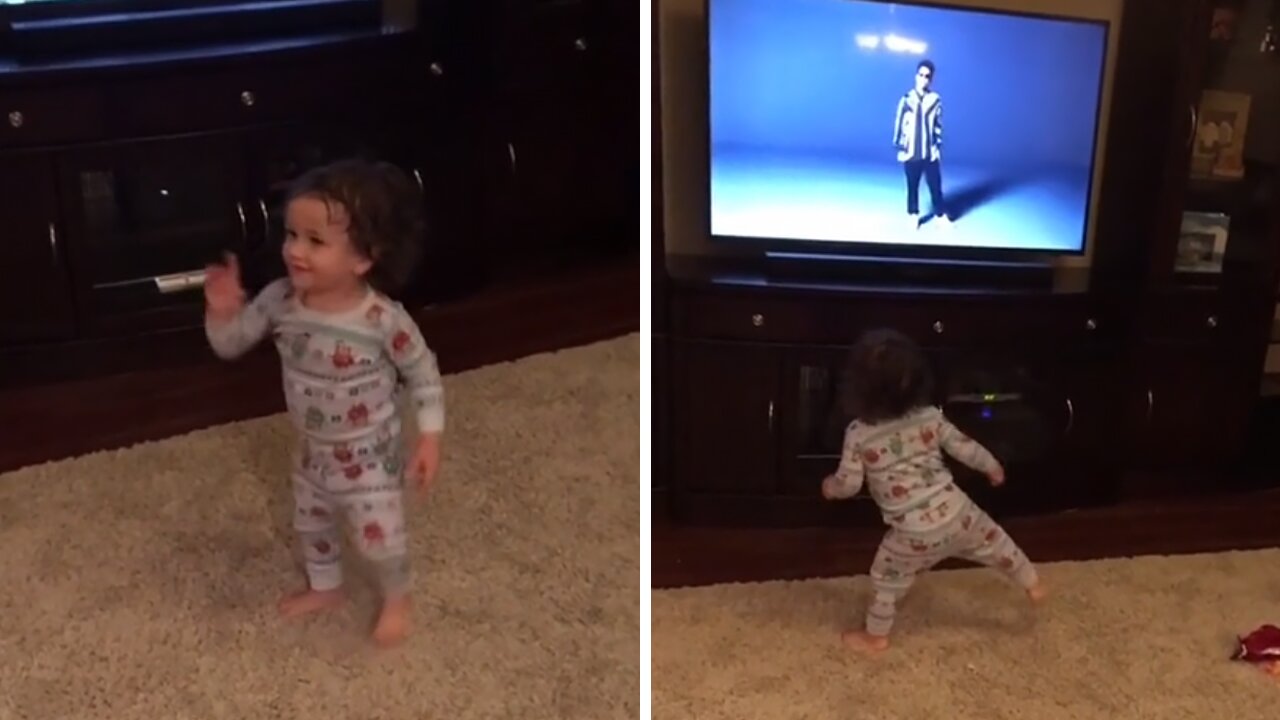 Baby Comes Running When His Favorite Song Comes On