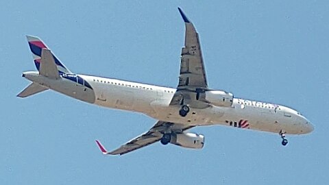 Airbus A321 PT-MXM vindo de Natal para Fortaleza