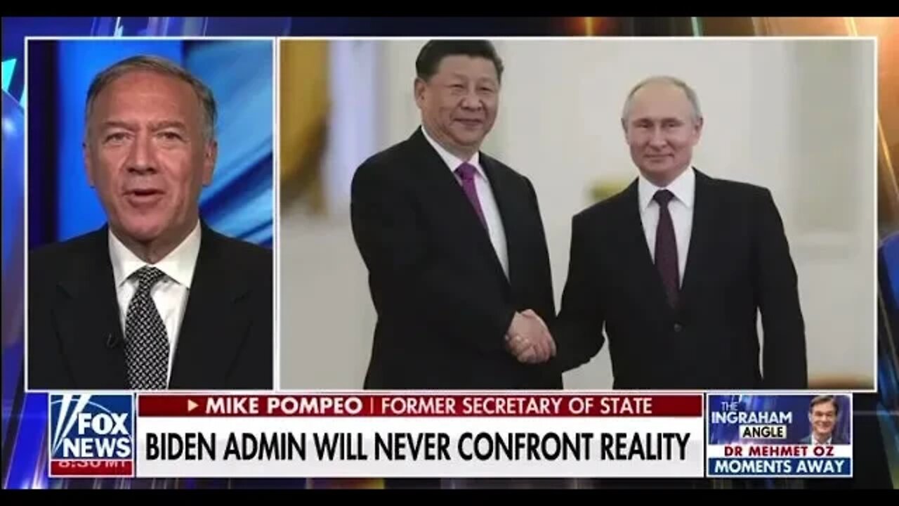 Pompeo- Embolden China helps Putin behind the scenes