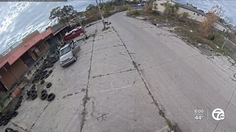 Dozens of old tires illegally dumped