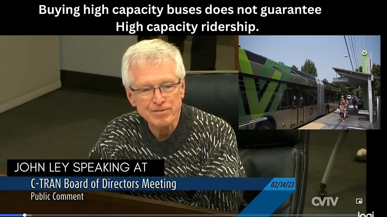 Buying high capacity buses does not guarantee High capacity ridership!