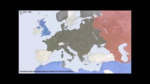 World War II Every Day with Army Sizes