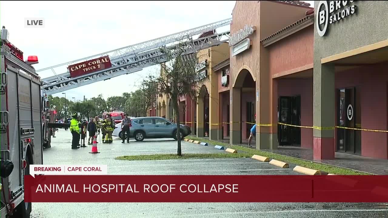 Cape Coral shopping plaza flooded due to clogged gutters