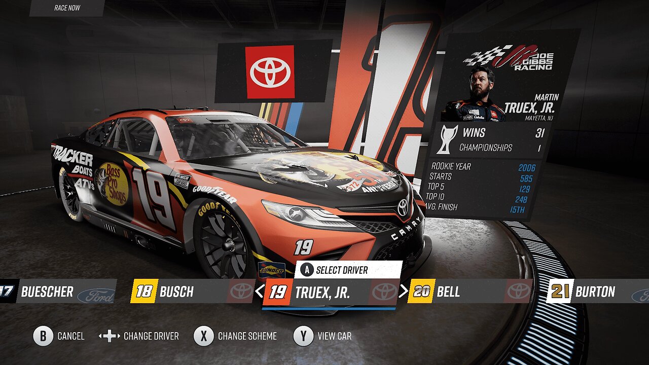 NASCAR 22 - Gameplay 3 - #nascar #gameplay #toyota