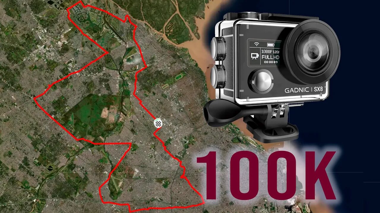 Recorriendo 100K con la bici plegable y la cámara GADNIC !!