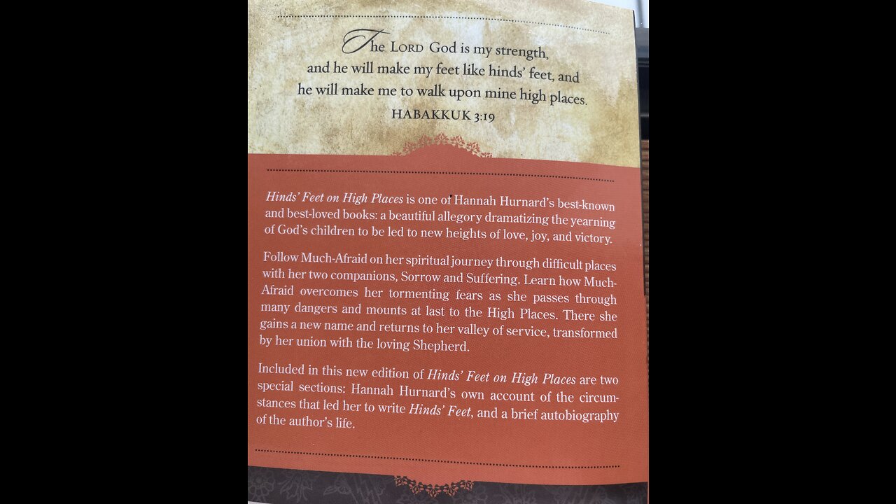 Hind’s Feet on High Places Lessons Learned Part 2