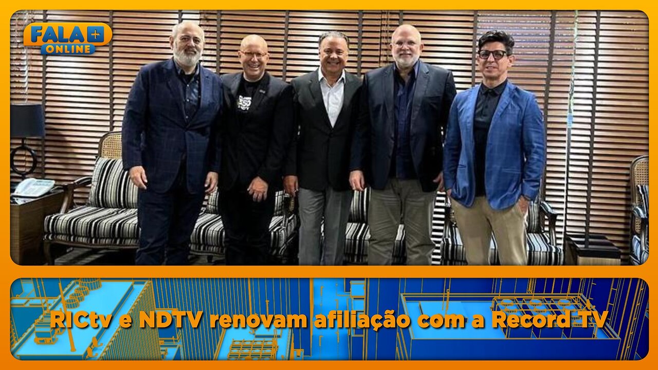 RICtv e NDTV renovam afiliação com a Record TV.