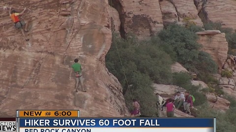 Hiker rescued after fall at Red Rock Canyon