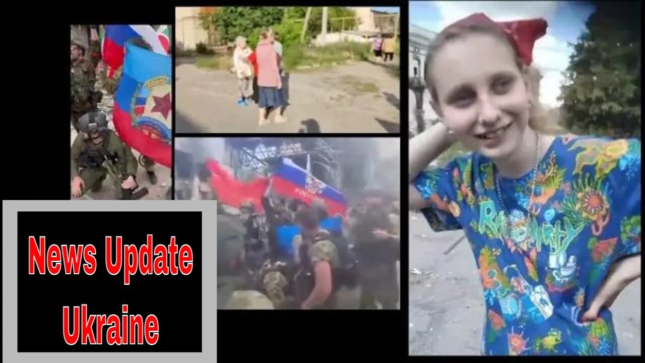 News Ukraine Front, Prisoners and Celebration in Lysychansk. Age Restricted due to minor bloodiness.