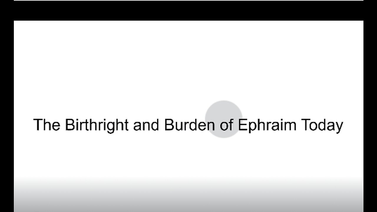 Nathan Swasey - The Burden and Birthright of Ephraim Today- RTC 2023