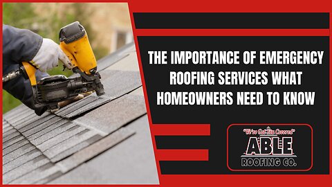 Experienced Emergency Roof Repair Contractors